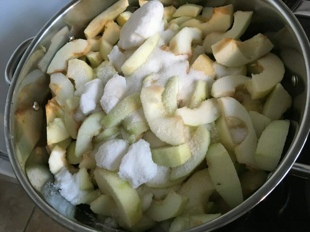 hjemmelavet æblekage æblemos æblegrød