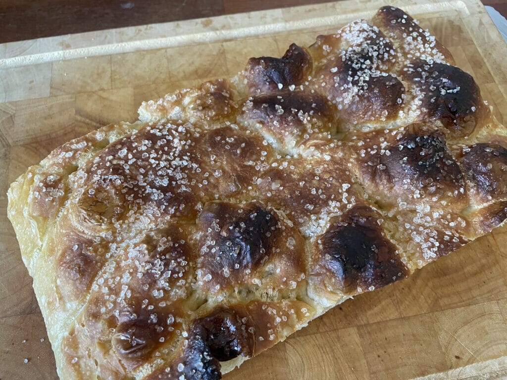 focaccia hjemmebagt opskrift nemt